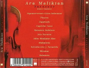 Pochette de Sarasate de Ara Malikian