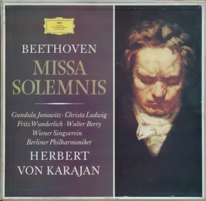 Pochette de Missa Solemnis de Fritz Wunderlich - Wiener Singverein - Christa Ludwig - Ludwig van Beethoven - Gundula Janowitz - Walter Berry - Herbert von Karajan - Berliner Philharmoniker