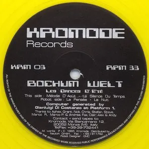 Pochette de Les Dances d'été de Bochum Welt