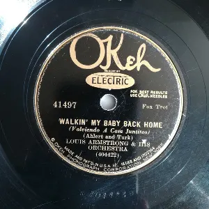 Pochette de Walkin' My Baby Back Home / I Surrender, Dear de Louis Armstrong & His Orchestra