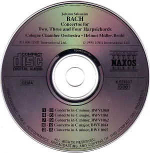 Pochette Concertos for Two, Three and Four Harpsichords