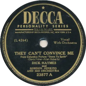 Pochette de They Can't Convince Me / Ivy de Gordon Jenkins & His Orchestra - Dick Haymes