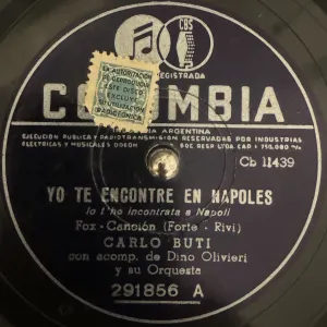 Pochette de Io t'ho incontrata a Napoli / Casetta tra gli abeti de Carlo Buti