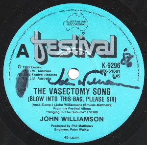 Pochette de The Vasectomy Song (Blow Into This Bag, Please Sir) de John Williamson
