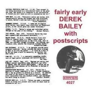 Pochette de Fairly Early With Postscripts de Derek Bailey