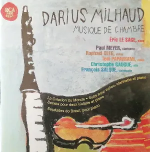 Pochette de Musique de chambre de Darius Milhaud