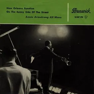 Pochette de New Orleans Function / On the Sunny Side of the Street de Louis Armstrong & His All-Stars
