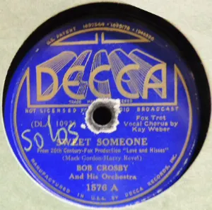 Pochette de Sweet Someone / Be a Good Sport de Bob Crosby and His Orchestra