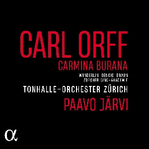 Pochette de Carmina Burana de Carl Orff - Paavo Järvi - Tonhalle-Orchester Zürich