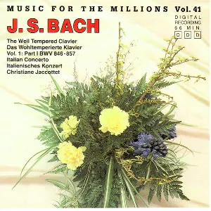 Pochette de The Well Tempered Clavier Vol 1: Part I BWV 846-857, Italian Concerto de Johann Sebastian Bach - Christiane Jaccottet