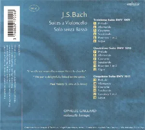 Pochette Suites a violoncello solo senza basso: 3,4,5