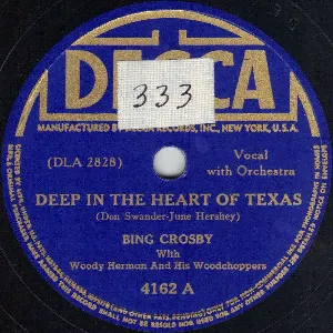 Pochette Deep in the Heart of Texas / Let’s All Meet at My House
