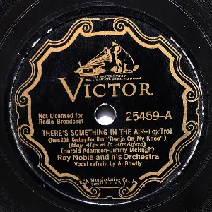 Pochette de There’s Something in the Air / Where the Lazy River Goes By de Ray Noble and His Orchestra