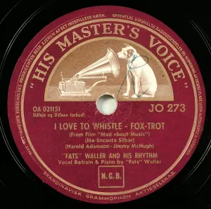 Pochette de I Love to Whistle / You're Lettin' the Grass Grow Under Your Feet de Fats Waller and His Rhythm