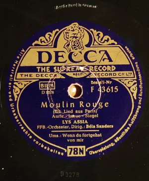 Pochette de Moulin Rouge / Wenn du fortgehst von mir de Lys Assia