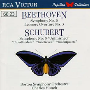Pochette Beethoven: Symphony no. 5 / Leonore Overture no. 3 / Schubert: Symphony no. 8 