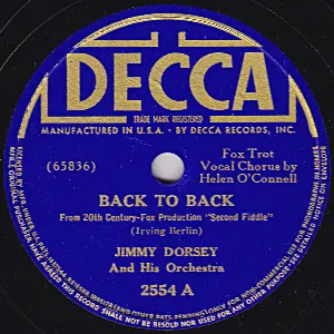 Pochette de Back to Back / Especially for You de Jimmy Dorsey and His Orchestra