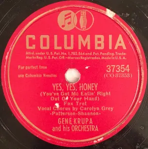 Pochette de Yes, Yes, Honey / Dreams Are a Dime a Dozen de Gene Krupa and His Orchestra