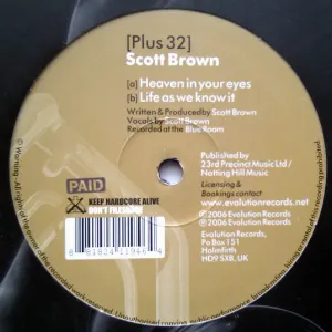 Pochette de Heaven In Your Eyes / Life As We Know It de Scott Brown