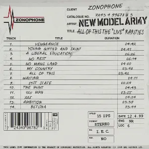 Pochette de All of This: The "Live" Rarities de New Model Army