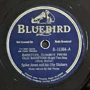 Pochette de Barstool Cowboy From Old Barstow / The Covered Wagon Rolled Right Along de Spike Jones and His City Slickers