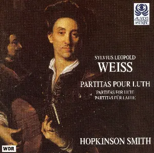 Pochette de Partitas pour luth de Sylvius Leopold Weiss - Hopkinson Smith