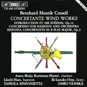 Pochette de Concertante Wind Works de Bernhard Crusell - Osmo Vänskä - Tapiola Sinfonietta