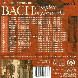 Pochette de Complete Organ Works Played on Silbermann Organs de Johann Sebastian Bach - Gerhard Gnann