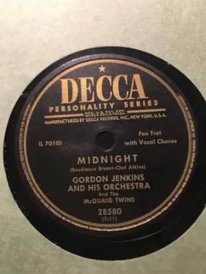 Pochette de Midnight / Are You Teasing Me? de Gordon Jenkins & His Orchestra