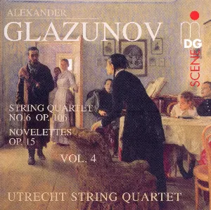 Pochette de String Quartets Vol. 4: String Quartet No. 6, Op. 106 / Novelettes, Op. 15 de Alexander Glazunov - Utrecht String Quartet