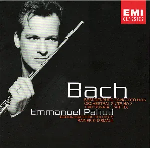 Pochette de Johann Sebastian Bach, Brandenburg Concerto No. 5, Etc. de Rainer Kussmaul - Berliner Barock Solisten - Emmanuel Pahud - Christine Schornsheim