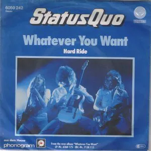 Pochette Whatever You Want / Hard Ride