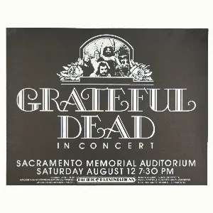 Pochette 1972‐08‐12: Sacramento Memorial Auditorium, Sacramento, CA, USA