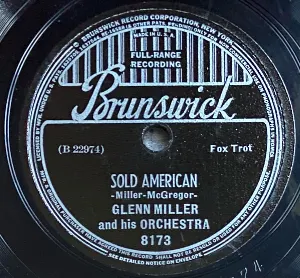 Pochette de Sold American / Dipper Mouth Blues de Glenn Miller and His Orchestra