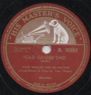Pochette de Old Grand Dad / Pantin' in the Panther Room de Fats Waller and His Rhythm