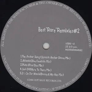 Pochette Best “Rare” Remixies #2