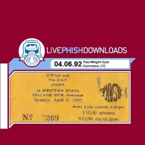 Pochette de 1992-04-06: Western State College, Gunnison, CO, USA de Phish