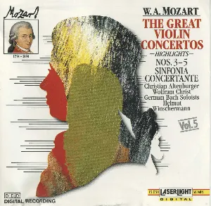 Pochette Vol. 5: The Great Violin Concertos (Highlights): Nos. 3-5 / Sinfonia concertante