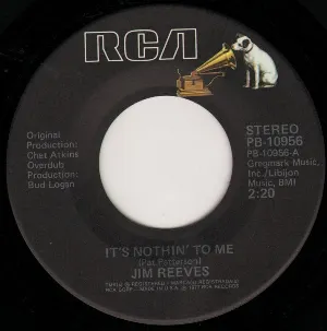 Pochette de It’s Nothin’ to Me / I Won’t Forget You de Jim Reeves