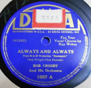 Pochette de Always and Always / More Than Ever de Bob Crosby and His Orchestra