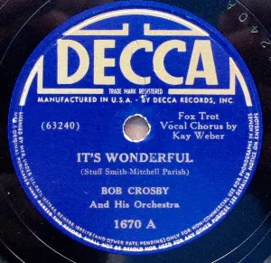 Pochette de It's Wonderful / Just Strolling de Bob Crosby and His Orchestra