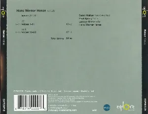 Pochette de Voices de Sarah Walker - Hans Werner Henze - London Sinfonietta