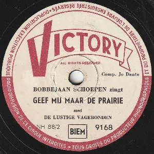 Pochette de Geef mij maar de prairie / Woedie de specht de Bobbejaan Schoepen