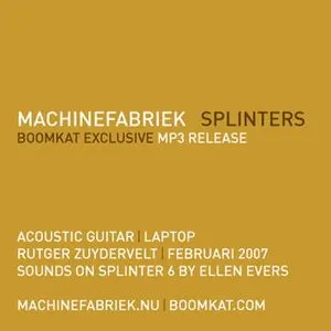 Pochette de Splinters de Machinefabriek