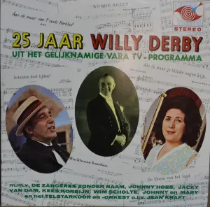 Pochette de 25 jaar Willy Derby de Zangeres Zonder Naam - Johnny Hoes