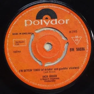 Pochette de I’m Gettin’ Tired (Of Drinkin’ and Gamblin’ Etcetera) de Jack Bruce
