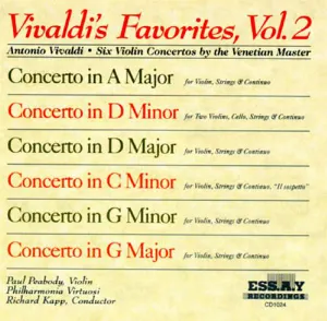 Pochette Vivaldi's Favorites, Volume 2