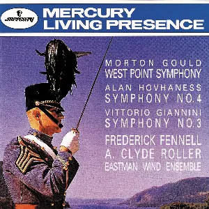 Pochette de Gould: West Point Symphony / Hovhaness: Symphony no. 4 / Giannini: Symphony no. 3 de Vittorio Giannini - Morton Gould - Alan Hovhaness - Frederick Fennell - Eastman Wind Ensemble