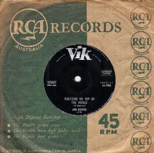 Pochette de Waltzing on Top of the World / I Never Pass There Anymore de Jim Reeves