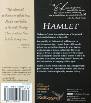 Pochette de Hamlet de William Shakespeare
